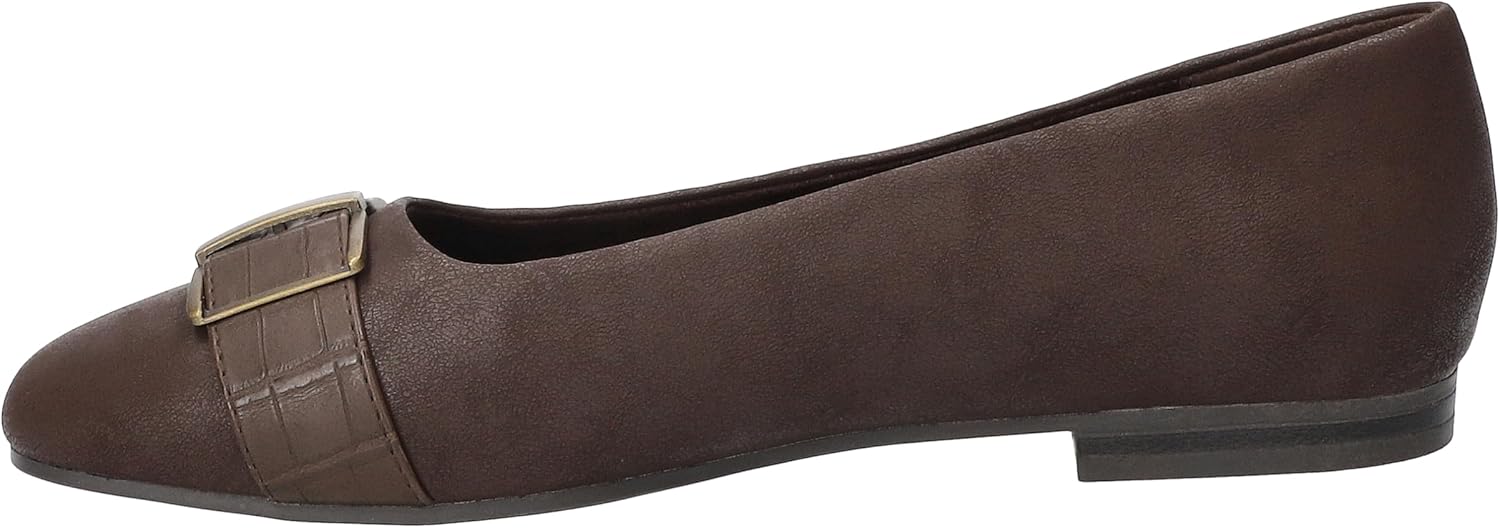 [Easy Street] ローファーフラット Keely レディース ブラウンマットクロコ 23.5 cm