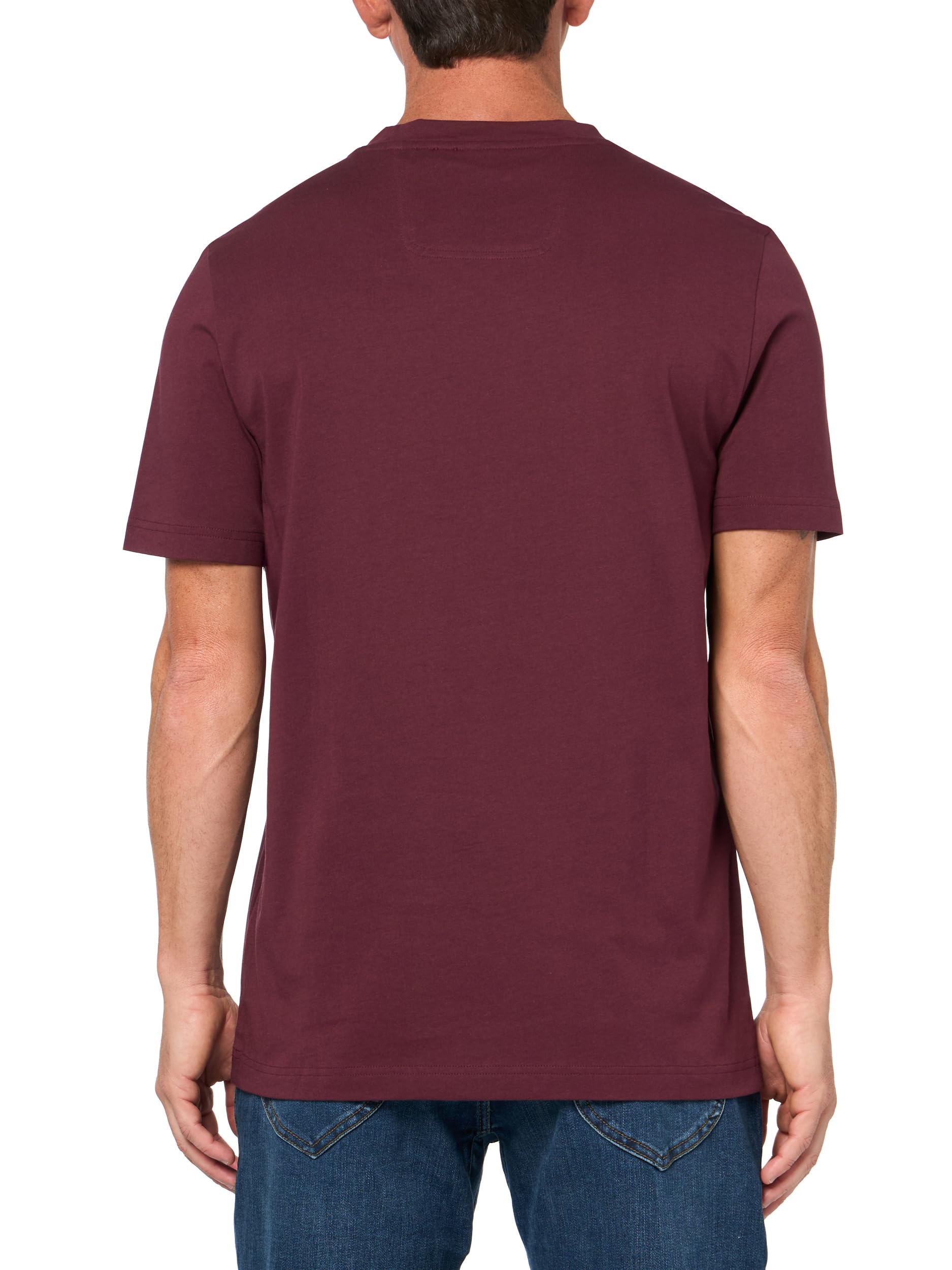 BOSS Bawełniana koszulka z dużym teksturowanym logo Mężczyźni Big Textured Logo Cotton T-shirt (1 w zestawie)