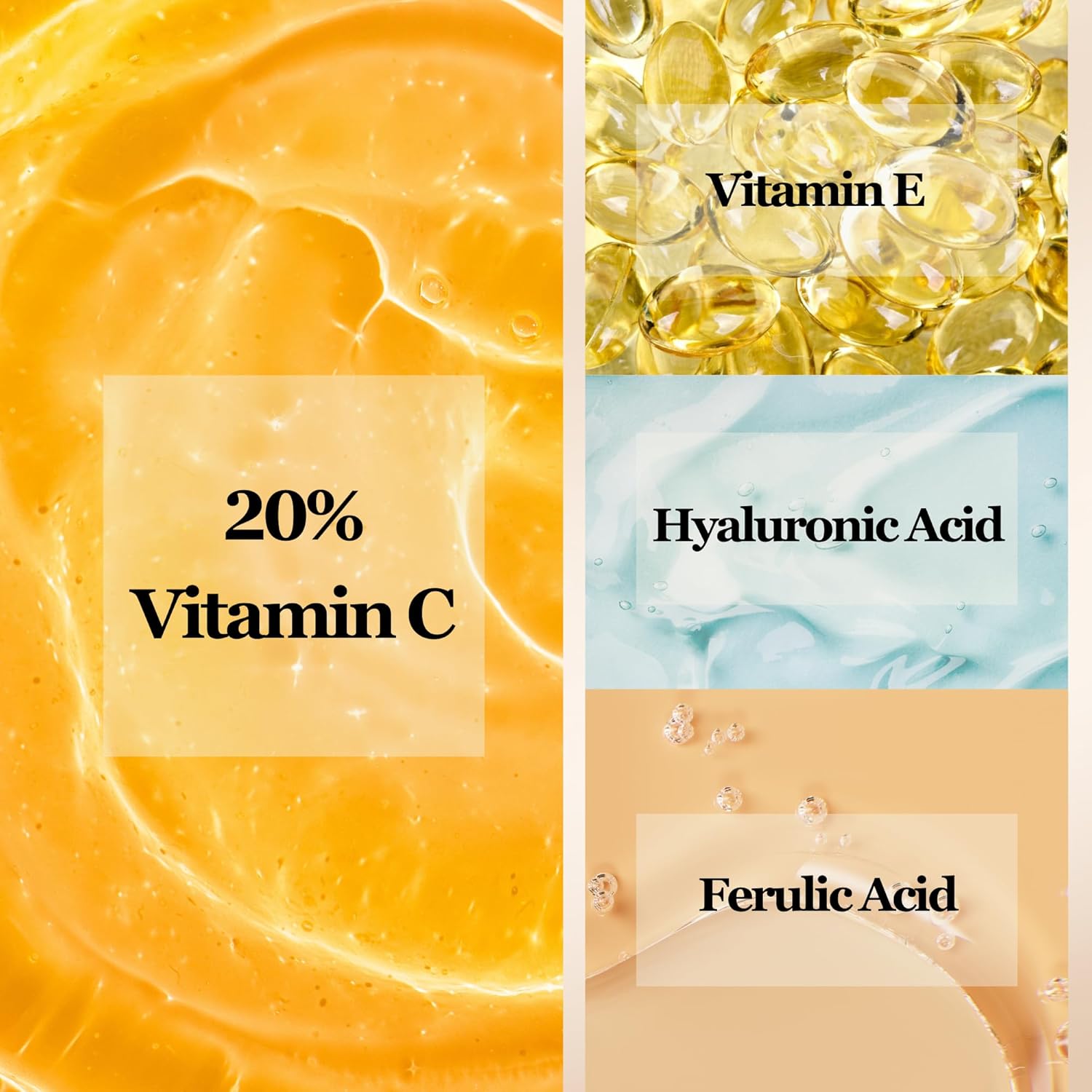 mivida 20% Vitamin C Serum for Face, Anti-Aging & Brightening Serum | W/Hyaluronic & Ferulic Acid, Vit E | Reduces Wrinkles, Fine Lines, Dark Spots & Hyperpigmentation, Maximum Strength Formula, 1floz - Image 3