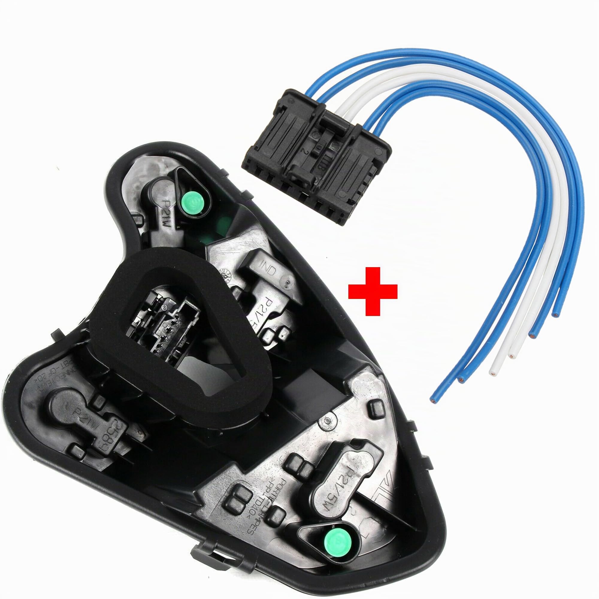 Partsline Platine Porte Ampoule de Feu Arrière Gauche Côté Conducteur AVEC Faisceau Électrique compatible pour 308 de 2007 à 2015-1606959280 1606248780