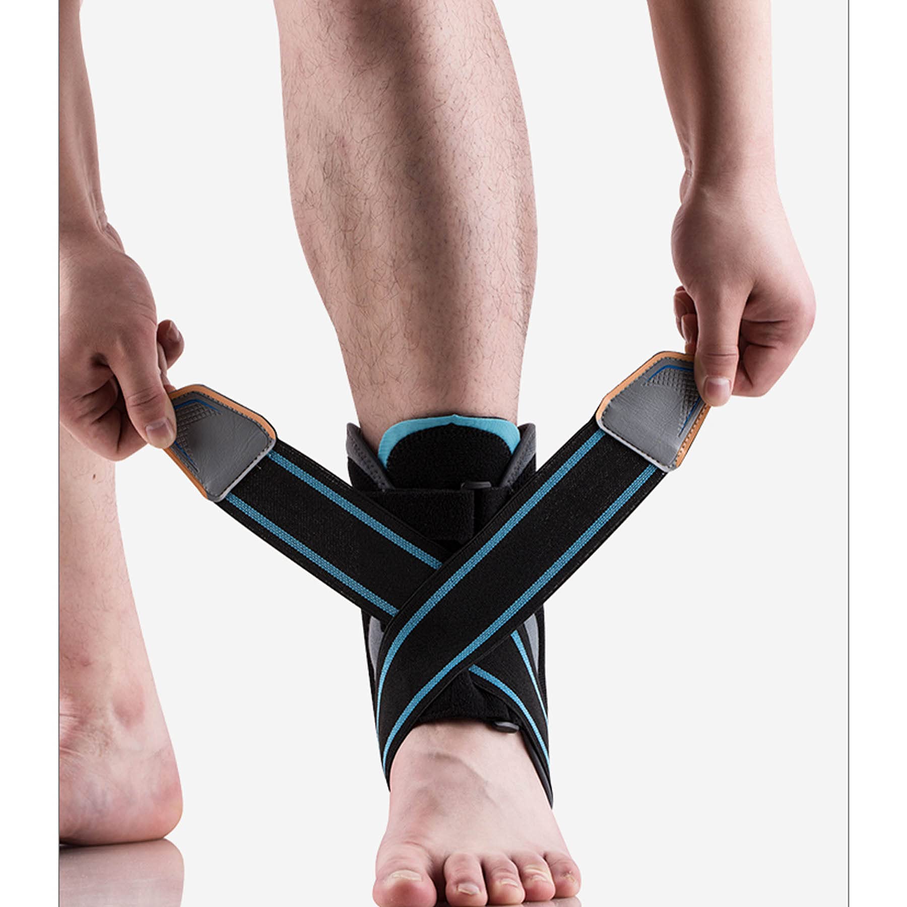 Soporte para Tobillo Soporte Interior Exterior para Aliviar el Dolor Recuperación de Lesiones Tendinitis Esguince Sguince Soporte Posoperatorio con Yeso Protección ​contra Lesiones,Lager
