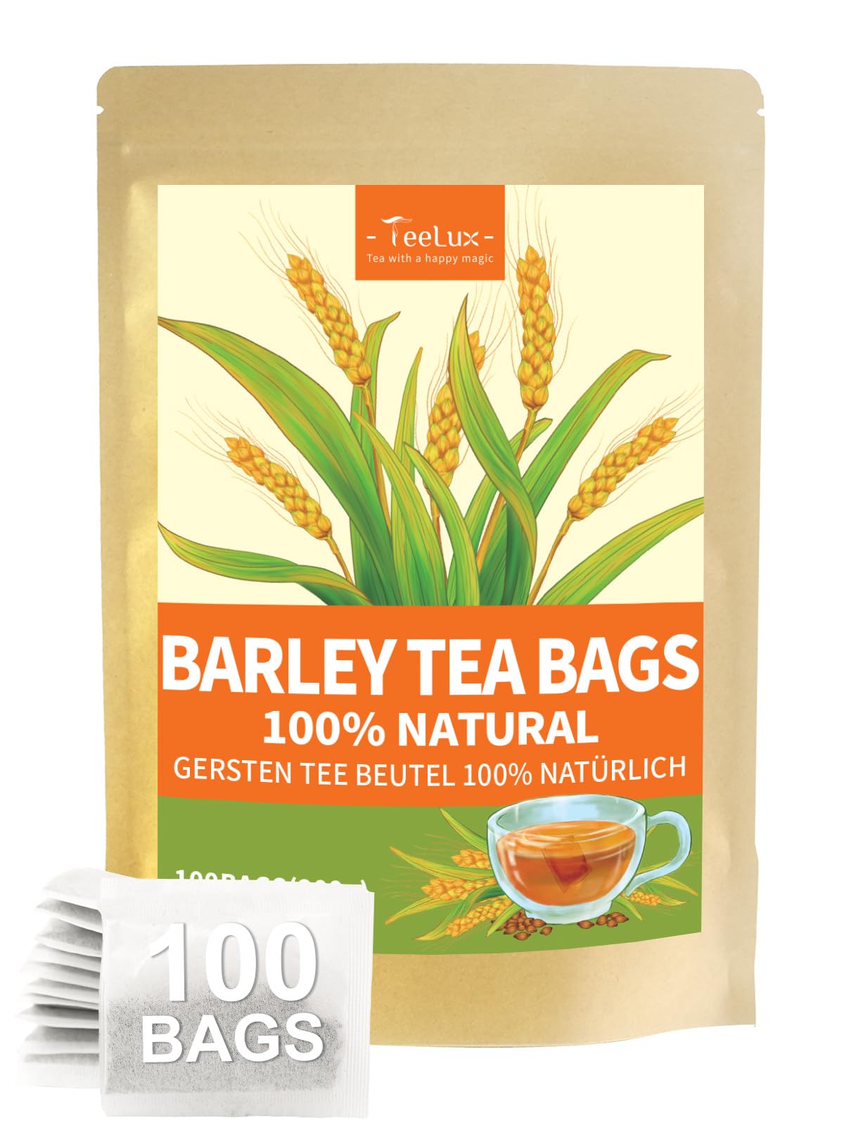 TeeLux Dandelion Leaf & Root Tea Bags 100 Count, Vegan, Rich Flavor, Premium Dandelion Tea, Natural Caffeine Free Herbal Tea — view 38