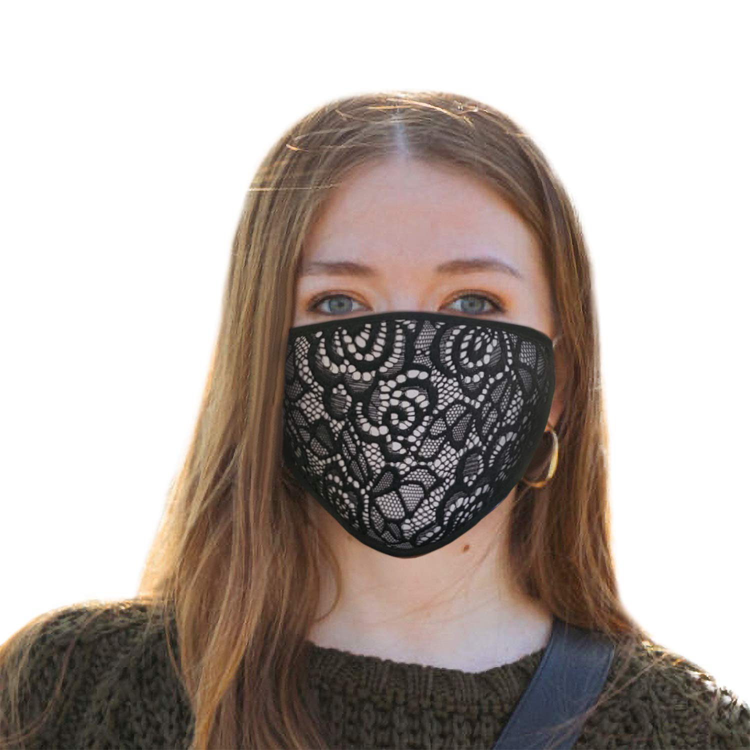 Vritraz Unisex Polyester Blend Anti Dust, Pollution Face Mouth Mask Black-image-47