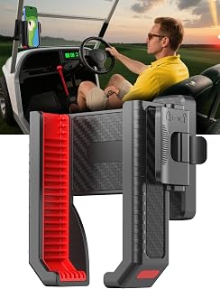 Magnetic Golf Cart Phone Holder-Cell Phones Mount with Neodymium N52 Magnets-Golf Cart Accessories Fit Big Phones and Thick Phone Stand-Golf Essentials Gift for Friend Men Women