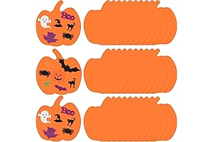 36 Pieces Halloween Foam Pumpkin Craft Kit