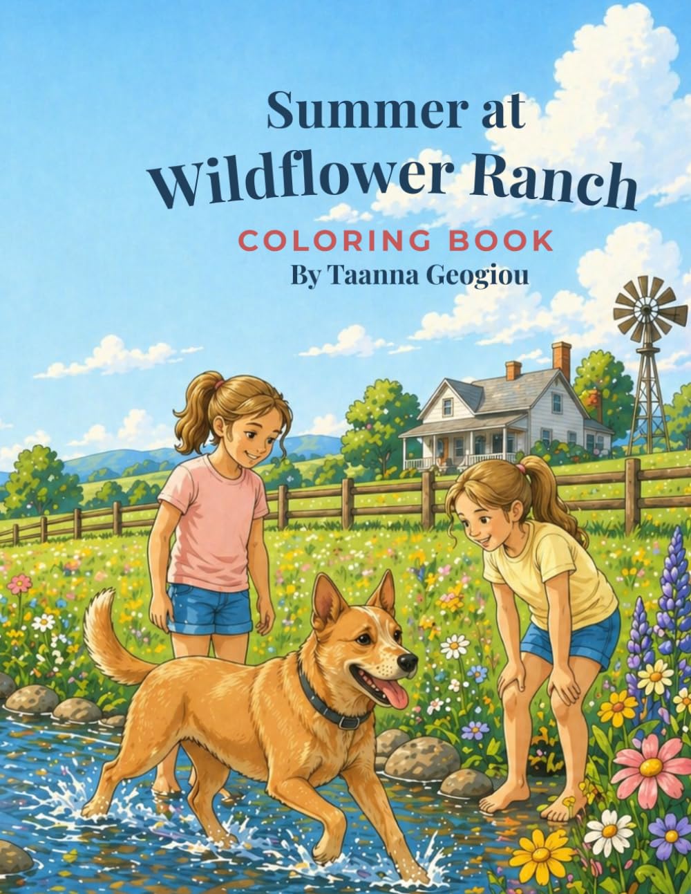 Summer at Wildflower Ranch Coloring Book: A Peaceful Nature Coloring Book for Kids Ages 3–8 (Wildflower Ranch: Life Through the Seasons)