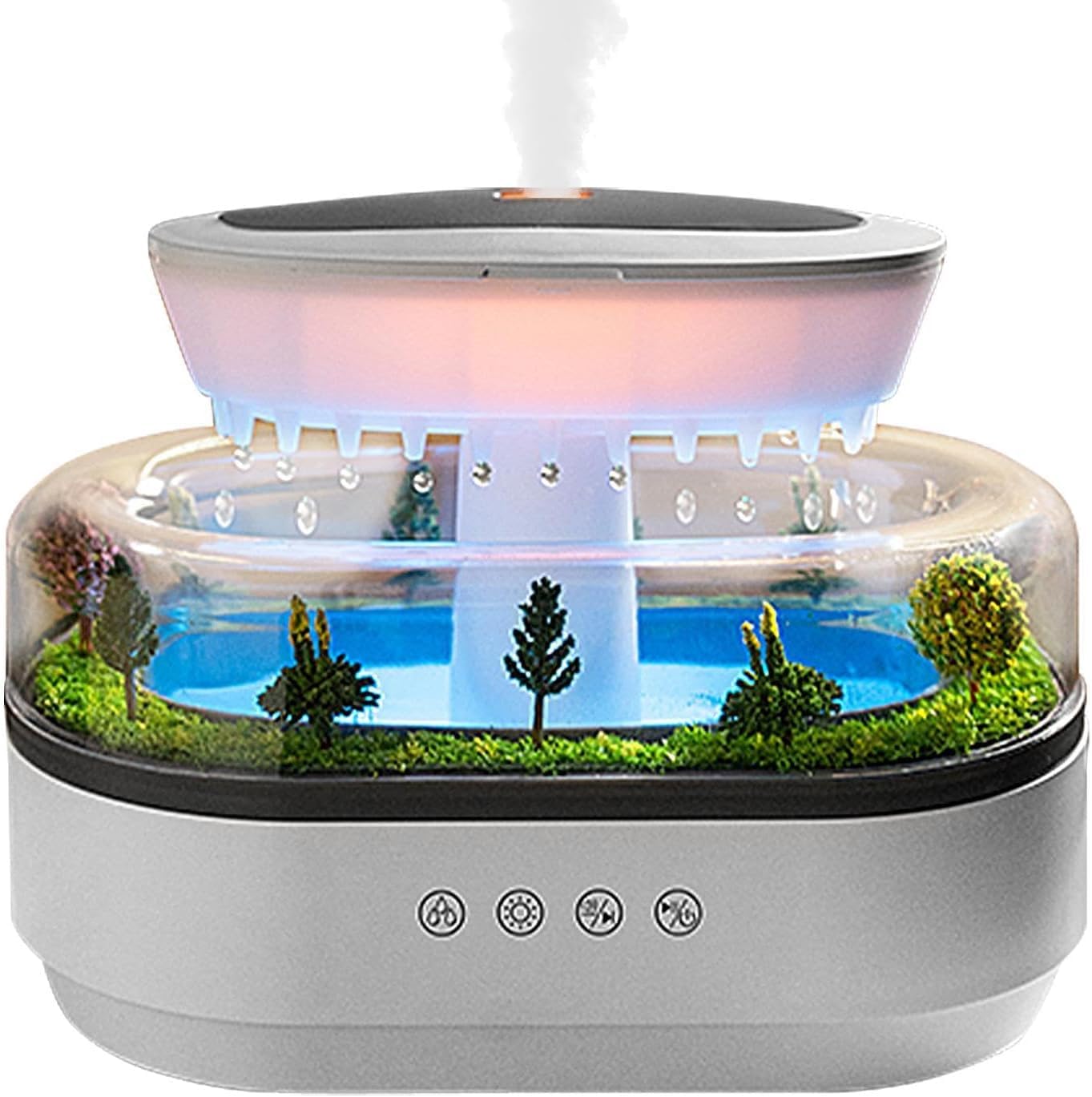 Amazon.co.jp: 【2025発売新モデル】レイン加湿器 雨音 加湿器 小型 7