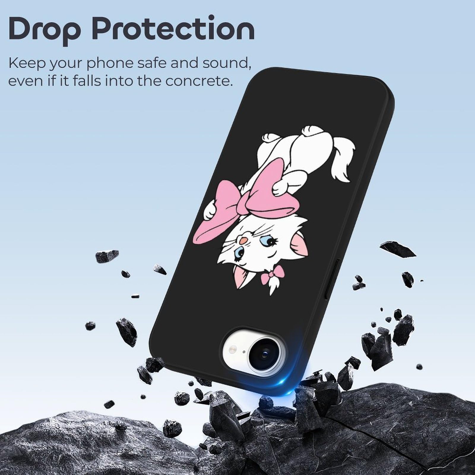 Amazon.co.jp: IPhone16E 用 ケース 猫柄 マリーちゃん アイフォン16E