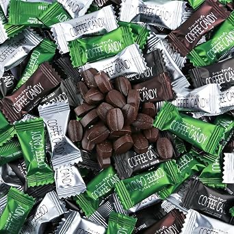 Ready to eat Office Coffee Candy 17.63 oz/500gabout 520 toffee, Black Coffee Flavored Candy Snacks, New Year Candies, Instant Wedding Candies,Delicious Dessert Snacks Mixed Flavors,500g