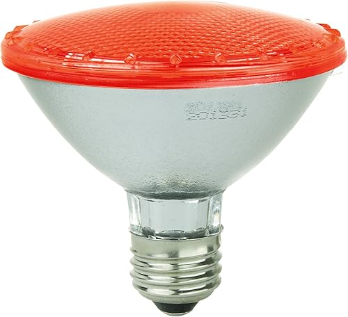 Sunlite 80023-SU LED PAR30 - Bombilla de luz de cuello corto amigable con la vida silvestre, 3 vatios, (equivalente a 25 W), base mediana E26, vida