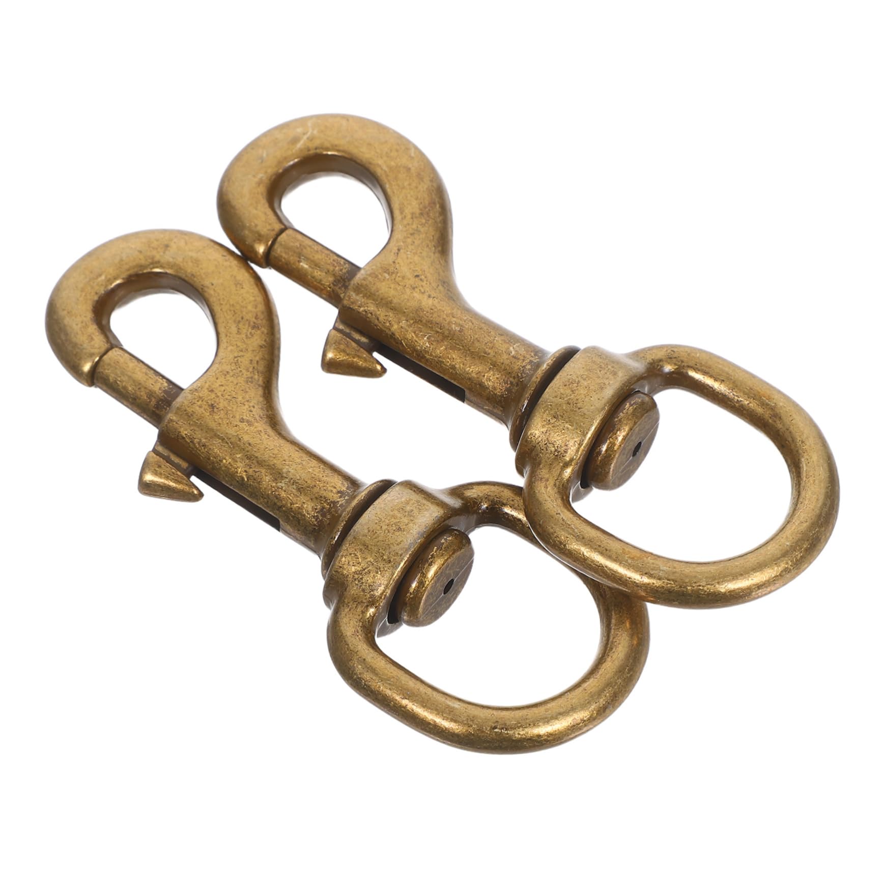 Boucle de traction pivotante en bronze pour collier de chien