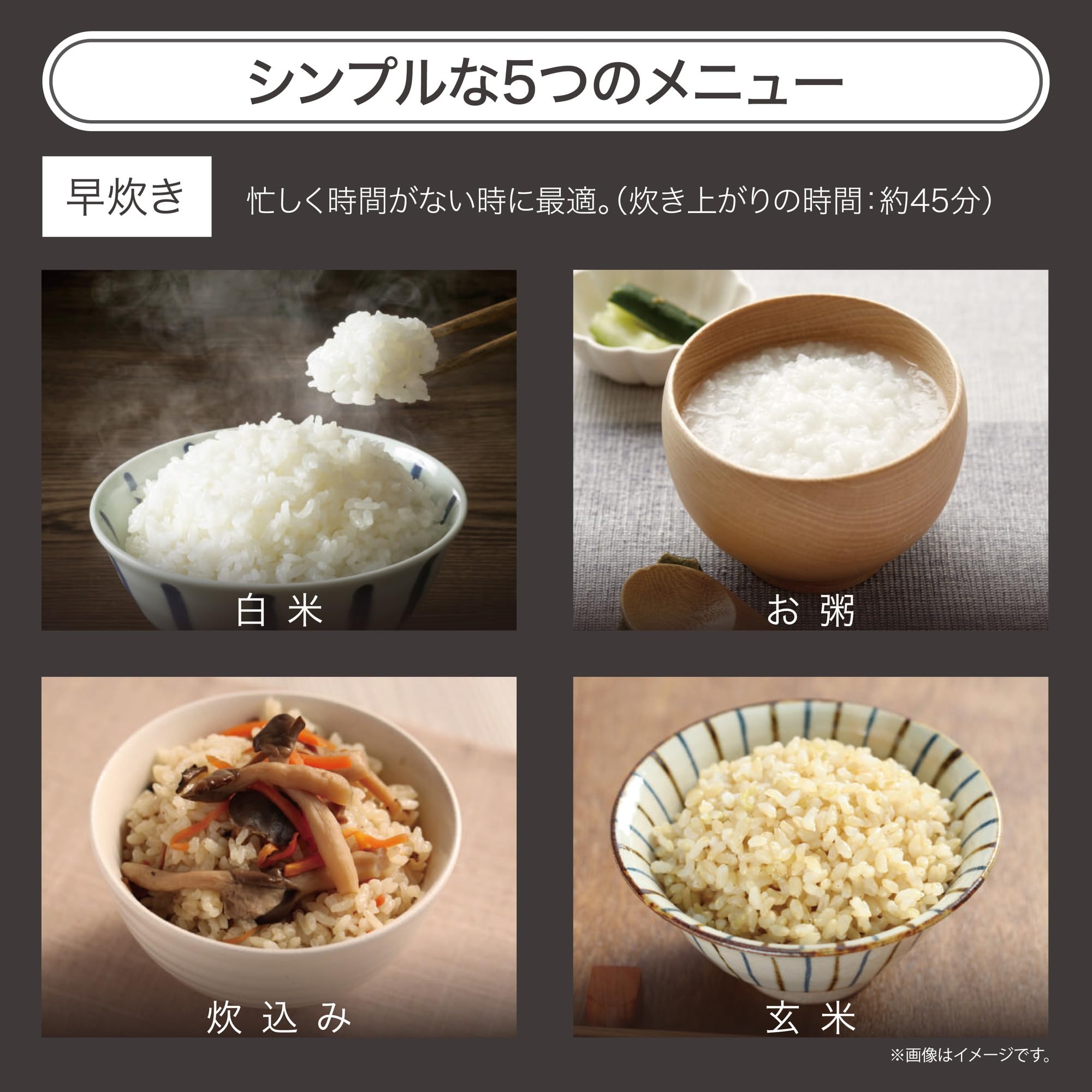 Amazon | ROOMMATE 5合炊き 炊飯器 ブラック RM-231H-BK | ROOMMATE