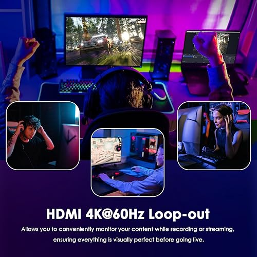 Vista 14 de WAVLINK Tarjeta de captura 4K30/2K60/1080p120, hasta 4K60 HDR10/2560x1440@144Hz/1080p@240hz passthrough en PS5, PS4, Xbox Series X y S, Xbox One