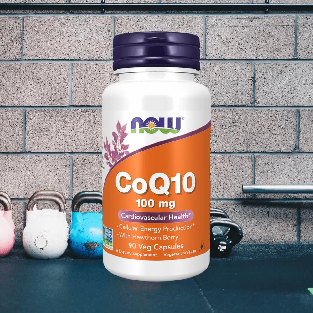 Now Foods CoQ10 100mg with Hawthorn Berry (90 vCapsules) Sans saveur