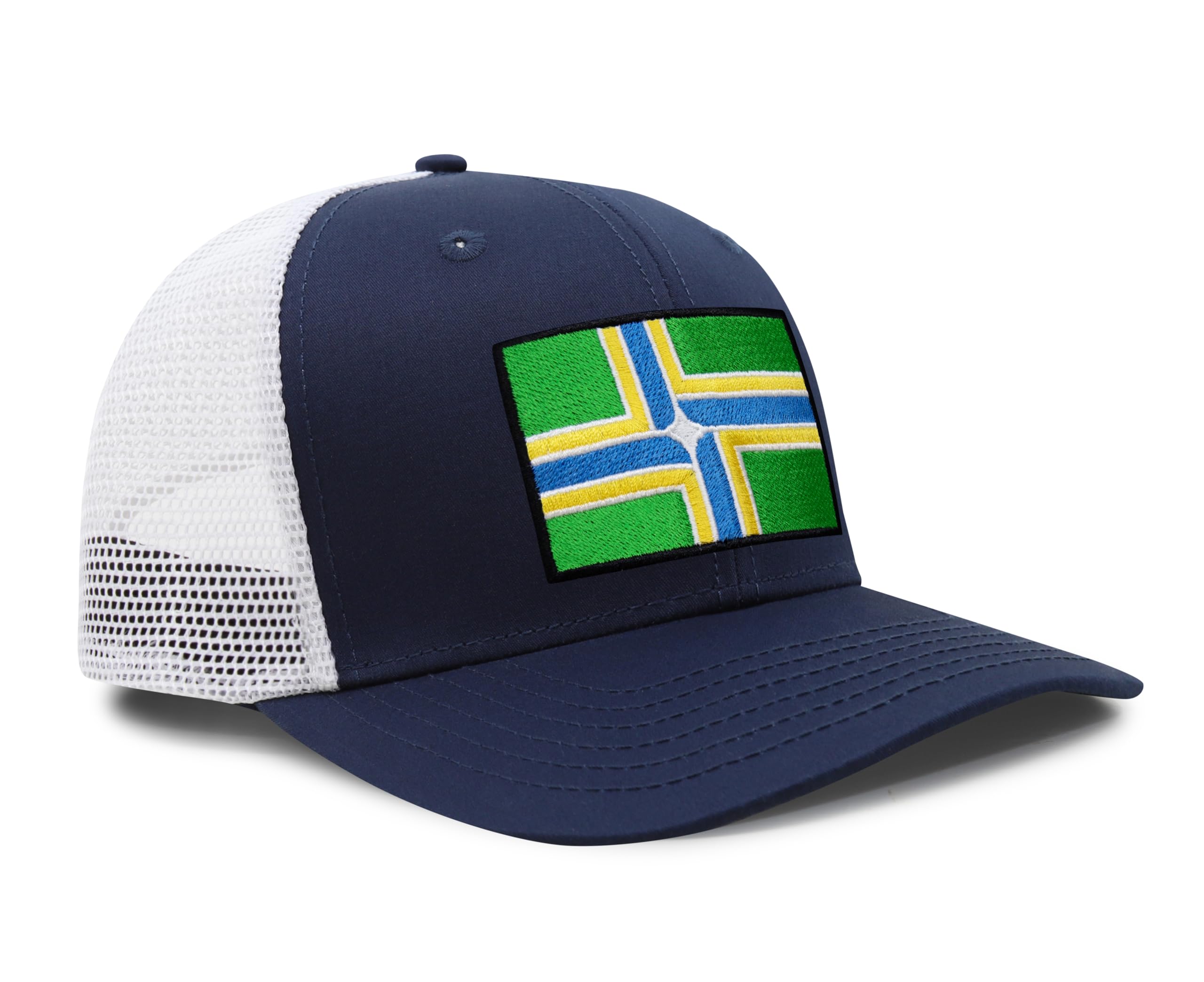 International Tie City Hat for Men and Women, Adjustable Snapback Trucker Baseball Cap with Embroidered Patch
