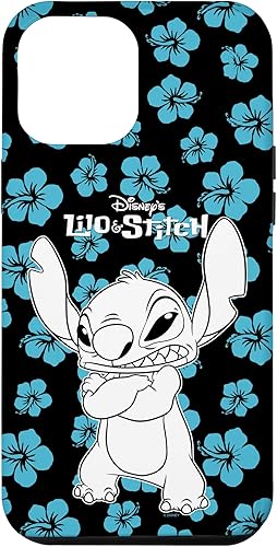 Funda para iPhone 12 Pro Max Disney Lilo & Stitch con patrón floral