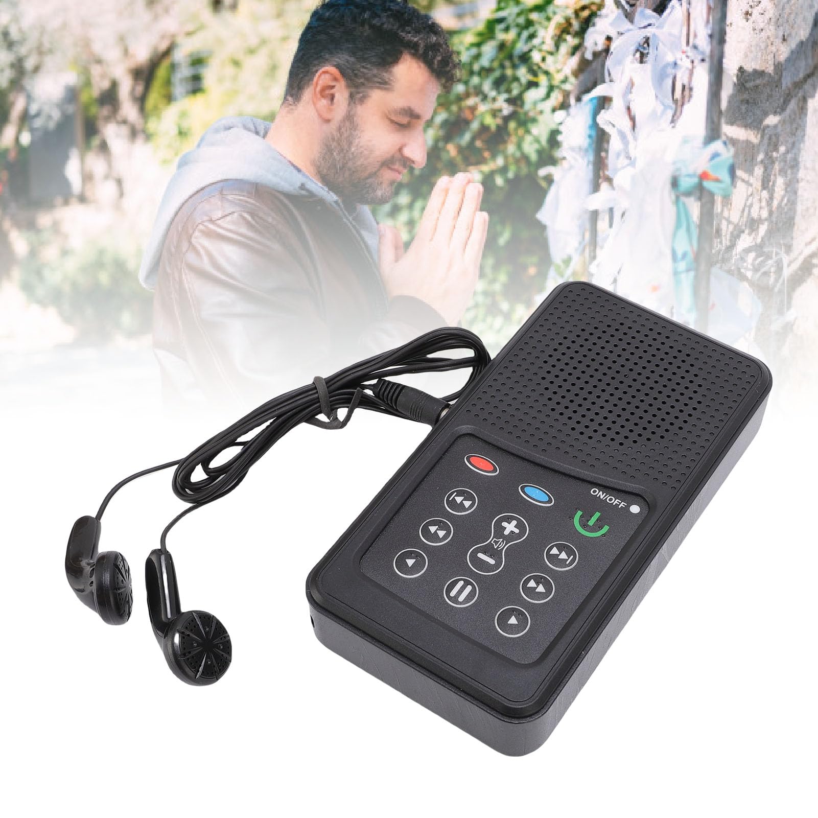 Bewinner Lettore di Scritture Ad Energia Solare, Lettore Biblico Elettronico Portatile con Memoria 8G, di Inni in Tedesco e Inglese per il Culto Domestico all'aperto, Design Leggero (Bengalese,
