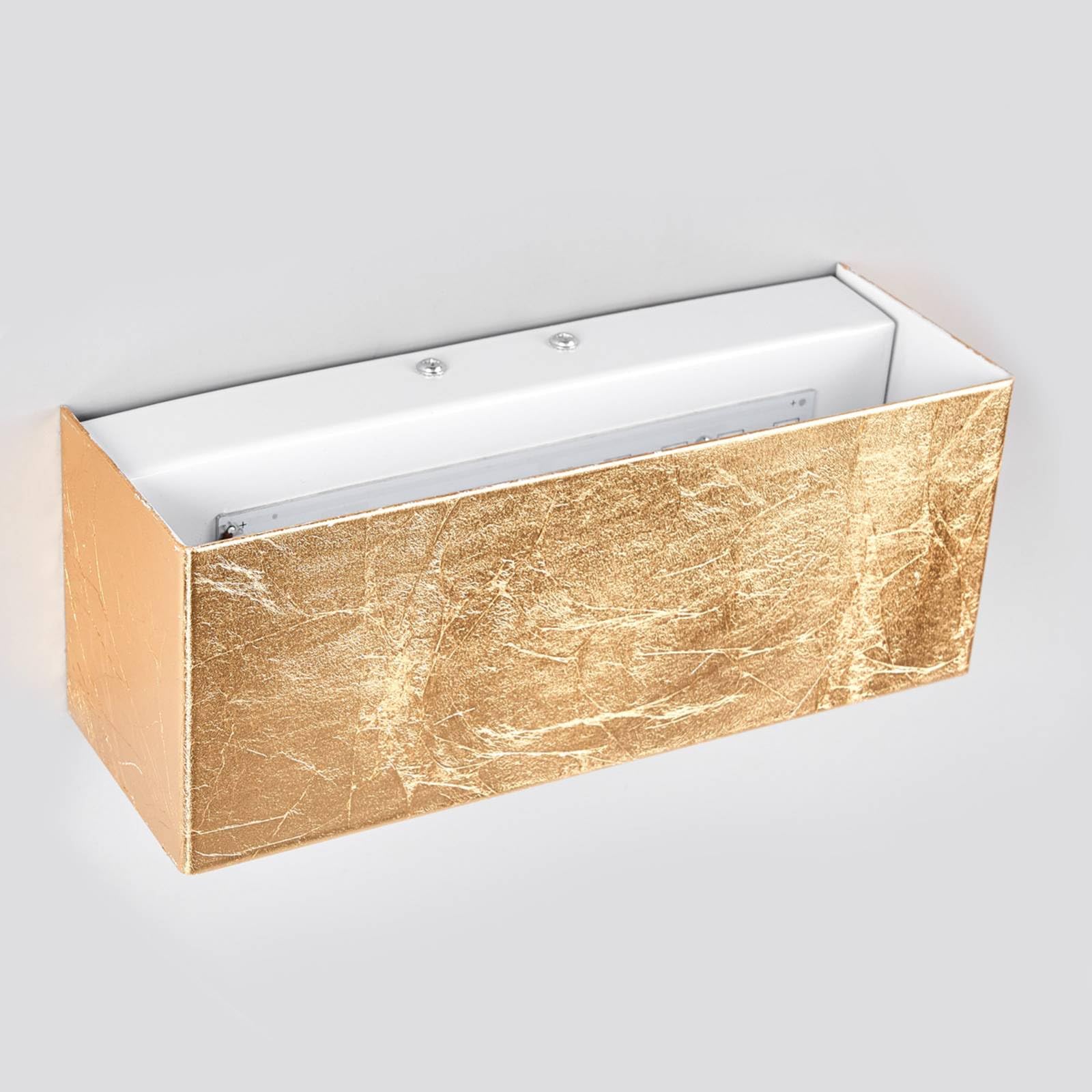 Lindby Bombillas LED aplique de pared interior en oro, lámpara | iluminación de pared, moderno, 3000 k blanco cálido para pasillo, sala de estar, salón, dormitorio, comedor