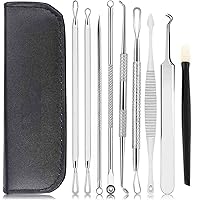 Vista 1 de Kit de herramientas para reventar espinillas, kit de 9 piezas de extractor de espinillas para eliminación rápida y fácil de espinillas, puntos