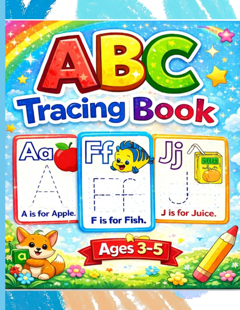 ABC Tracing Book for Kids Handwriting Practice| Uppercase and Lowercase Letters | Ages 3–5