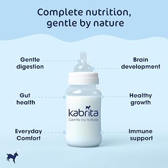 Kabrita Goat Milk-Based Infant Formula Powder, Designed for Gentle Digestion, Gentle Alternative to Cows Milk, with Iron, DHA, ARA & Prebiotics, for Infants 012 Months, Non-GMO, 14 oz (Pack of 12)