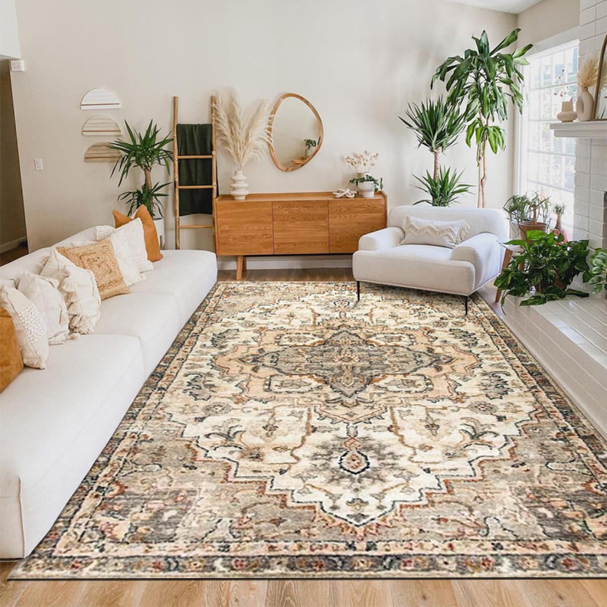 Vintage rug セール Amazon.co.jp: XFDGZ Vintage Rug, Rectangle, Approx. 2 Tatami Mats