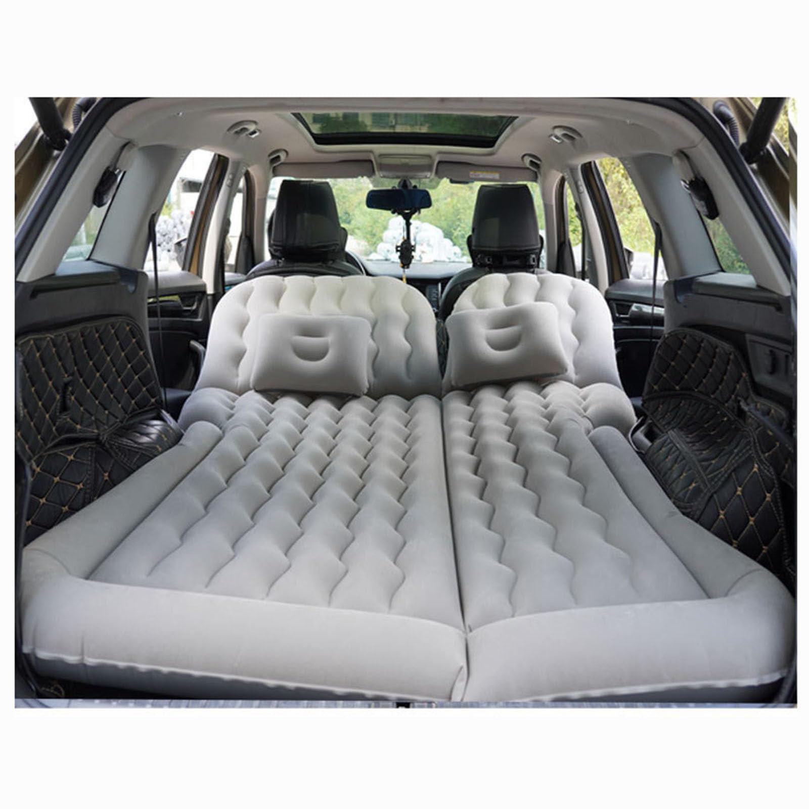 ADUYHCZ Car Air Mattress for Toyota Corolla Verso (Mk3) MPV 2004-2025 2026 Waterproof Durable Portable Sleeping Beds Lightweight Comfortable Camping Mattress Quick Inflation,Grey