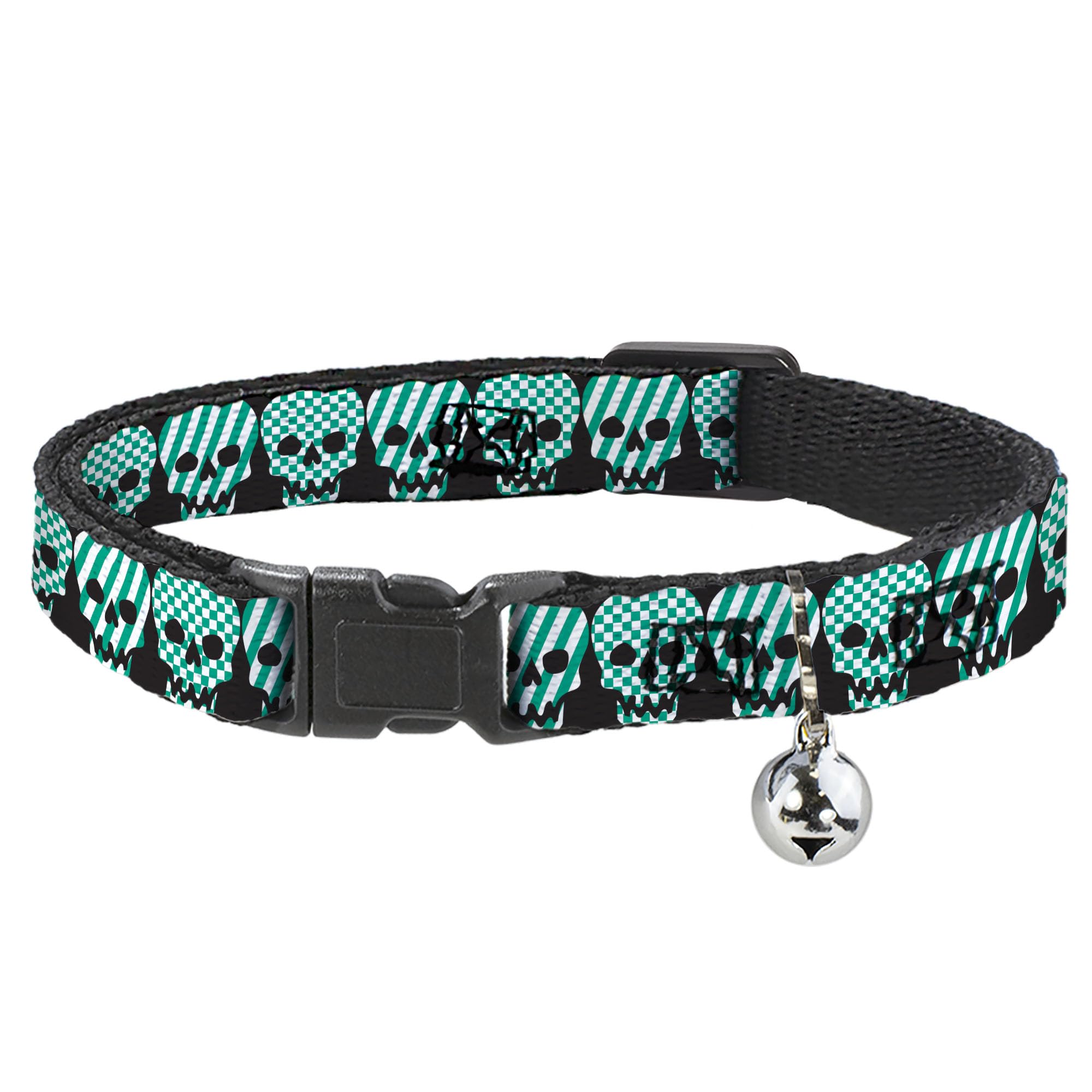 Collar para gato de tamaño mediano marca Buckle-Down ajustable de 1,27 cm de ancho