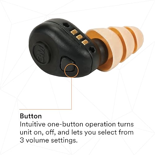 Miniatura 4 de 3M PELTOR TEP-200 - Kit de enchufe táctico para los oídos NRR 23dB recargable reducción de ruido construcción aplicación de la ley