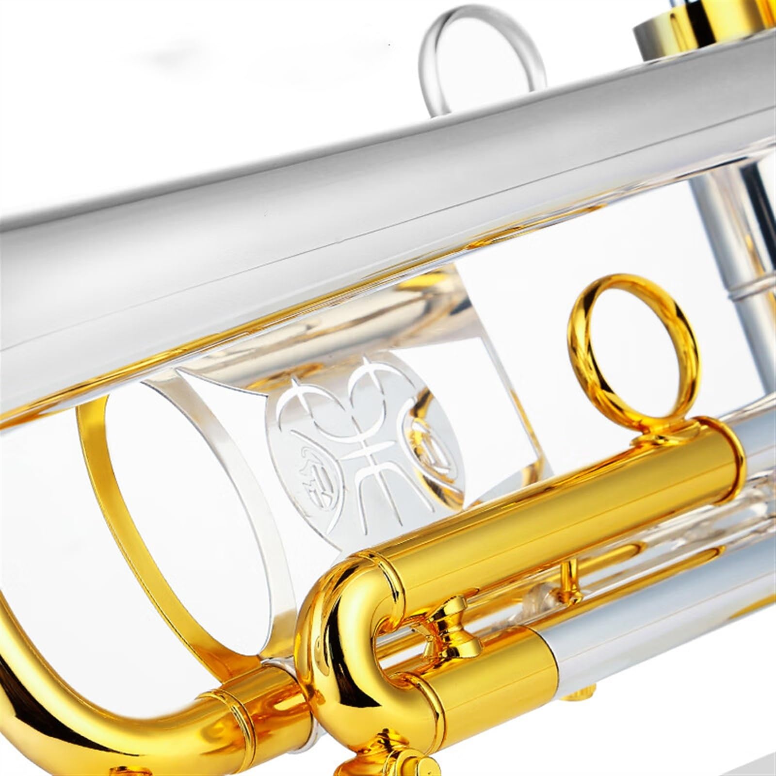 Standard Trąbka Trąbka Instrument Muzyczny B Płaski Mosiądz Złocony Profesjonalny Stal Nierdzewna Standard Wytrzymały