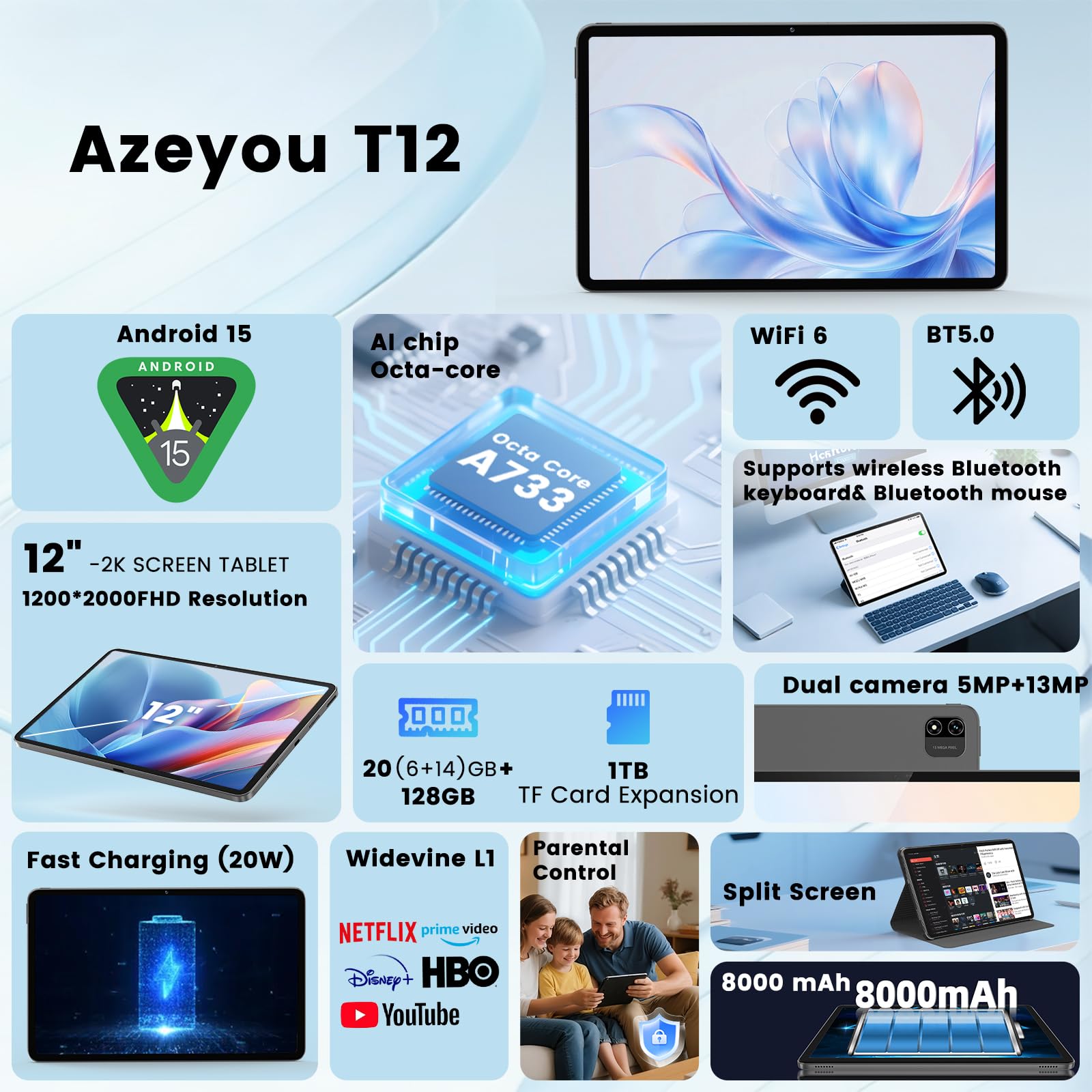 【新品・未使用】Azeyou T12 タブレット Android15 新品・未使用】Azeyou T12 タブレット Android15 Amazon.co.jp: 【新