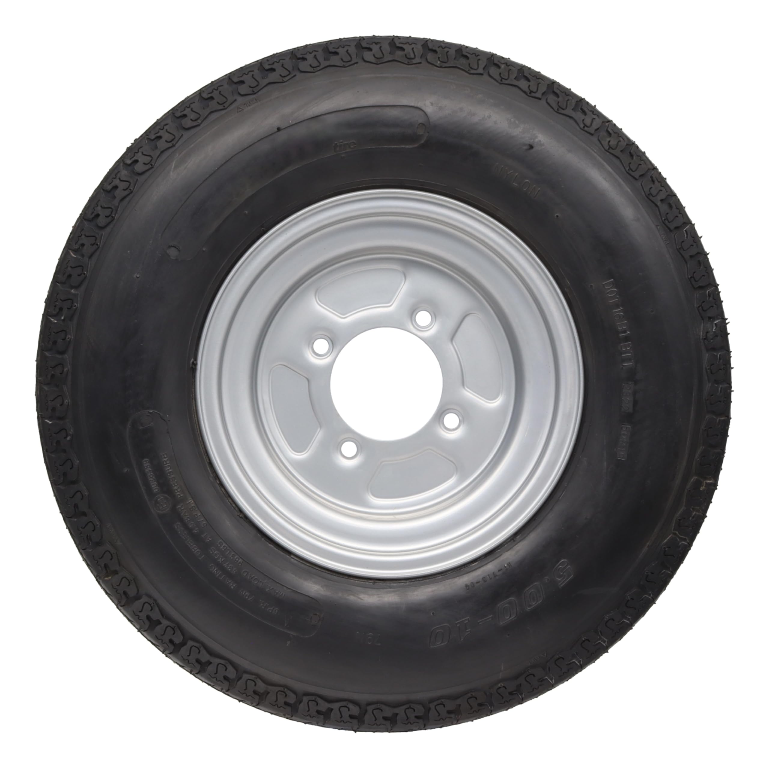 2x Rueda de repuesto Rueda de remolque 5.00-10 C 79N 5.00X10 4x115 ET0 ML 85mm 437kg Círculo de pernos francés Llanta completa p.ej. Kenda Wanda (2)
