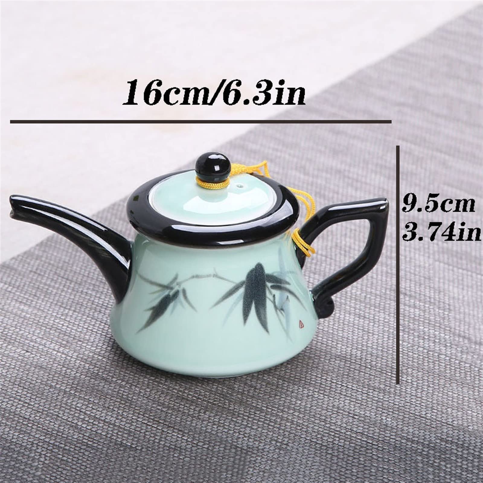 Tetera Portatil 30 0 ml China Jingdezhen Tetera de porcelana Pequeña Kettle Hogar Kung Fu Té de té simple Tetera de hojas sueltas Teteras para te