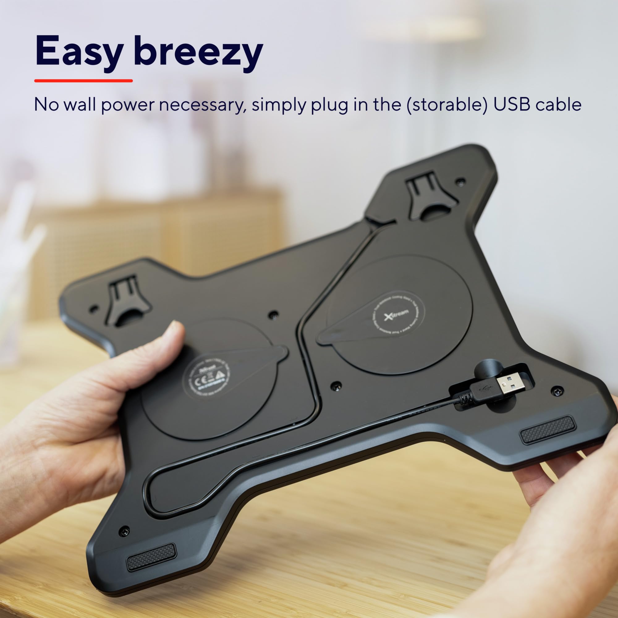 Trust Breeze Base di Raffreddamento per Laptop con 2 Ventole