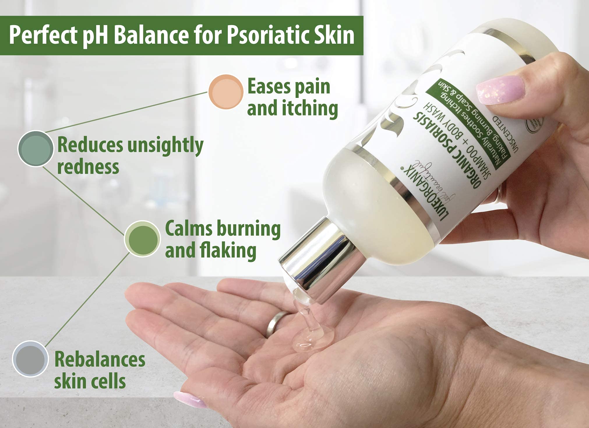 Psoriasis Shampoo and Scalp Treatment Soothes Itching, Flaky, Burning