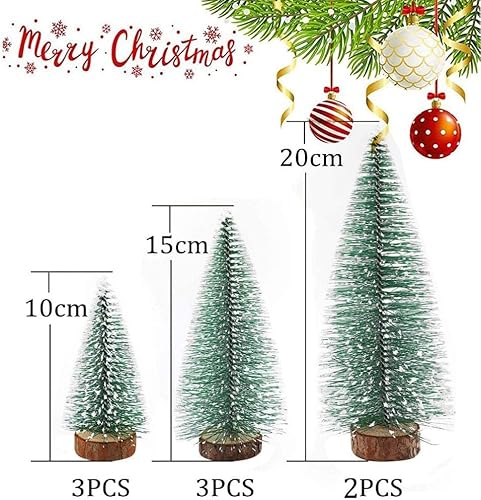 8 Stück Weihnachtsbaum klein,Mini Weihnachts Baum,Grün Mini Christbaum Tree,Künstlicher Weihnachtsbaum,Mini Weihnachtsbaum Tannenbaum Deko,Weihnachtsbaum Miniatur