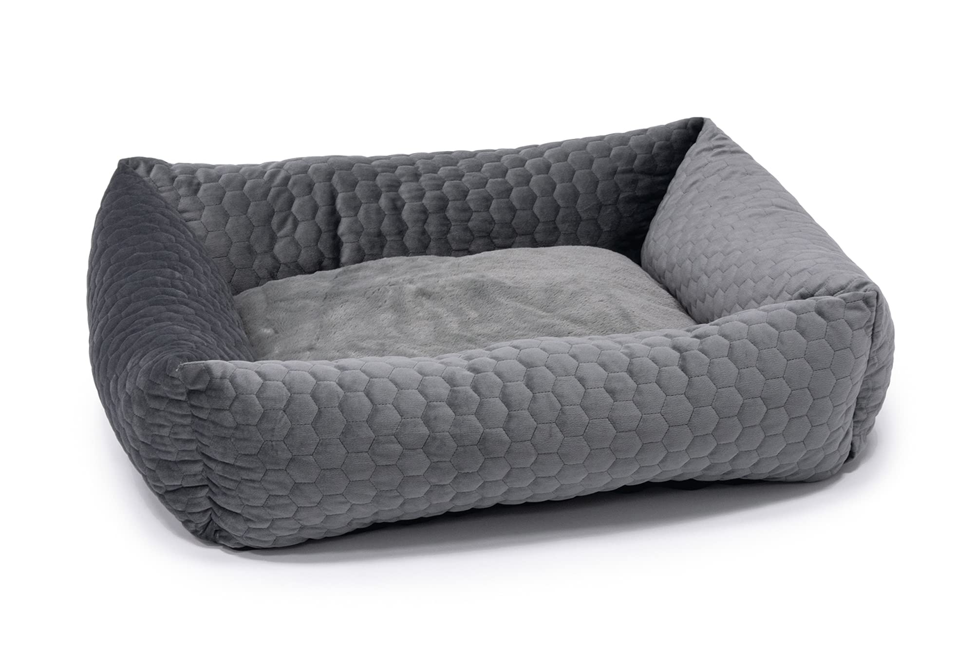 Karlie Liegebett Velvet, Hundebetten, Polyester, Dunkelgrau, 65x60x20 cm