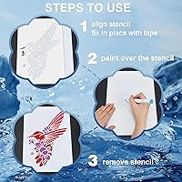 Vista 4 de MAYJOYDIY Plantilla de copa de vino, plantilla de botella de vino, diseño de cóctel de cerveza, plantilla de botella de champán de vino de 11.8 x