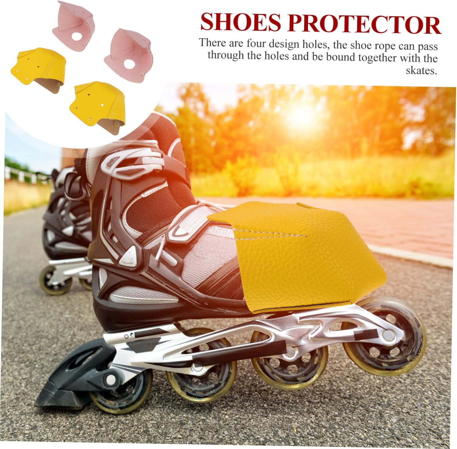 4 Pairs Skate Boots Roller Skate Toe Guards Skate Toe Cover Roller Skate Toe Caps Skates Toe Covers Ice