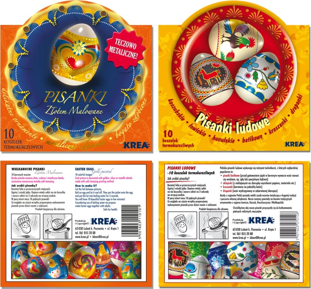 yinat 30 Easter Egg Wraps/Sleeves - Folk & Faberge