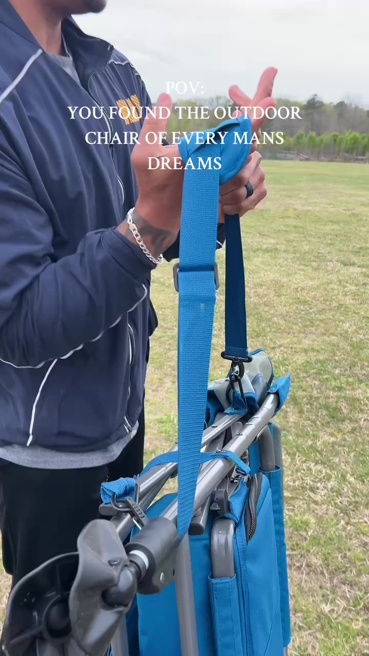 Silla de Pesca EVER ADVANCED con Porta Cañas y Cooler, Silla de Camping Todo Terreno con Pies Ajustables, Respaldo de Malla Plegable con Correa para Hombro, Soporta 350 Libras miniatura 7