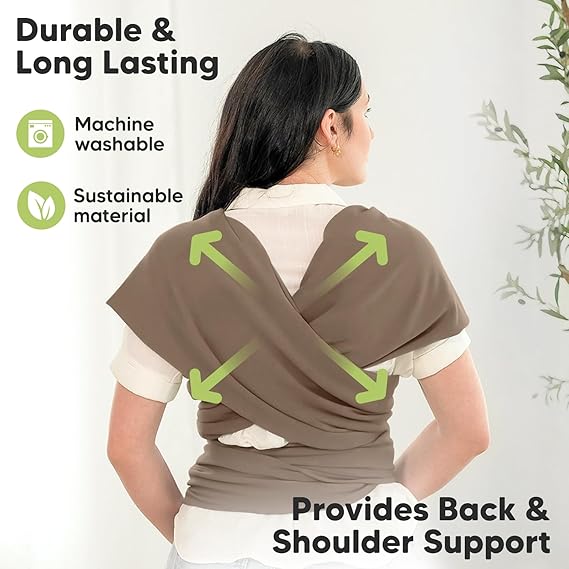 KeaBabies Baby Wrap Carrier and KeaBabies Diaper Bag Backpack - All in 1 Original Breathable Baby Sling, Waterproof Multi Function Baby Travel Bags, Lightweight,Hands Free Baby Carrier Sling