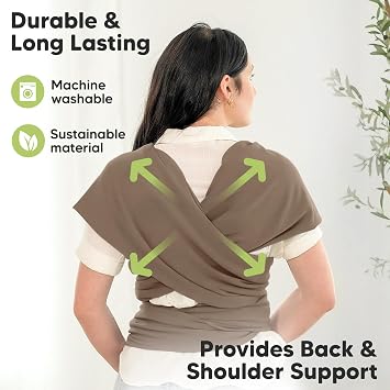 KeaBabies Baby Wrap Carrier and KeaBabies Diaper Bag Backpack - All in 1 Original Breathable Baby Sling, Waterproof Multi Function Baby Travel Bags, Lightweight,Hands Free Baby Carrier Sling