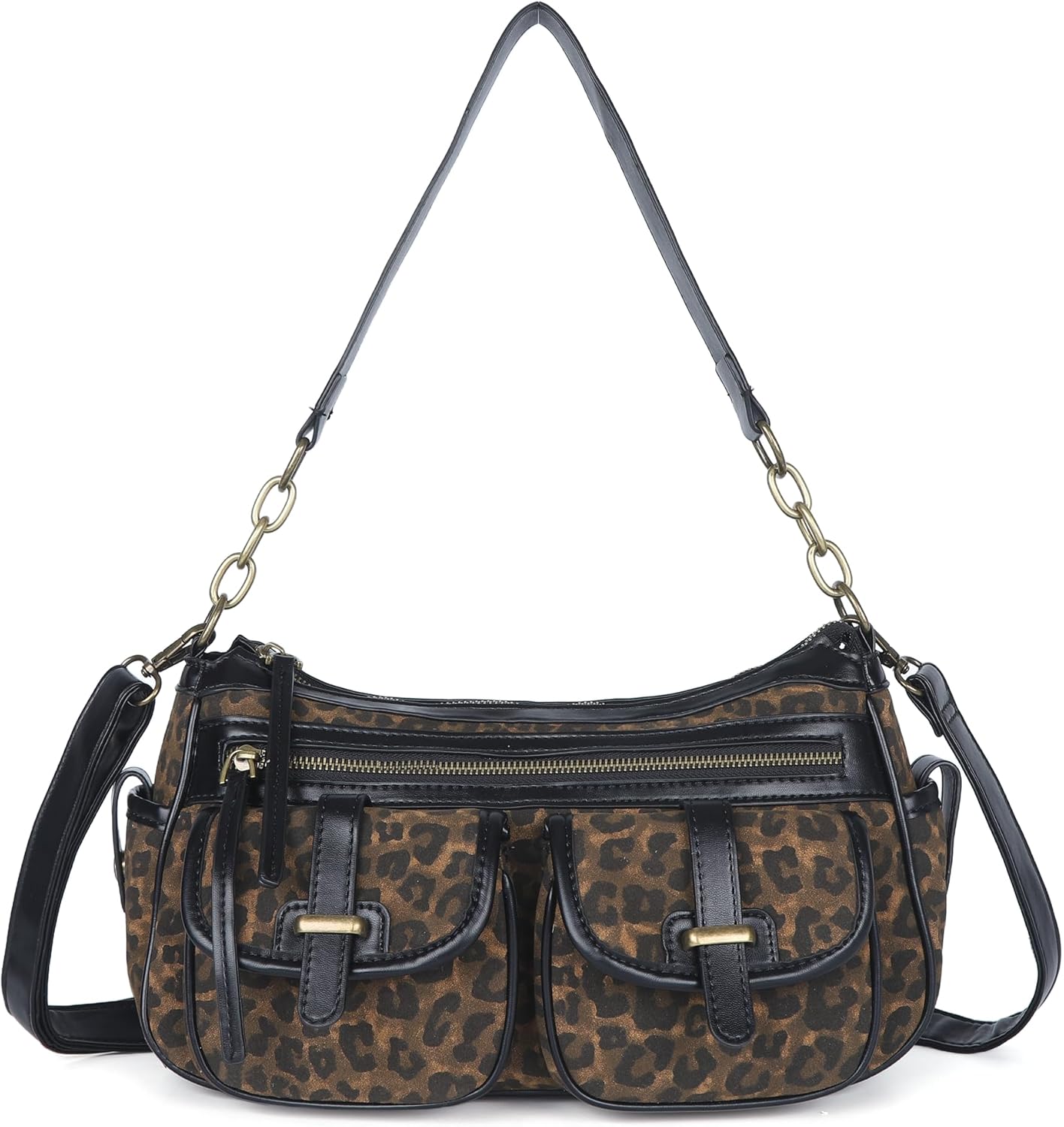 Angel Kiss Hobo Purses for Women Crossbody Shoulder Bag Ladies Multi Pocket Handbags with Adjustable Shoulder Strap