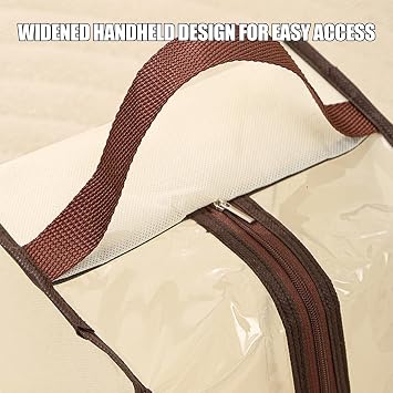 Women's Boots Storage Bag - Transparent PVC Boot Storage Bag | Long Boots Storage Bag | Dust Proof Tall Boot Carry Bag with Handle | Boots Storage Travel Organizer