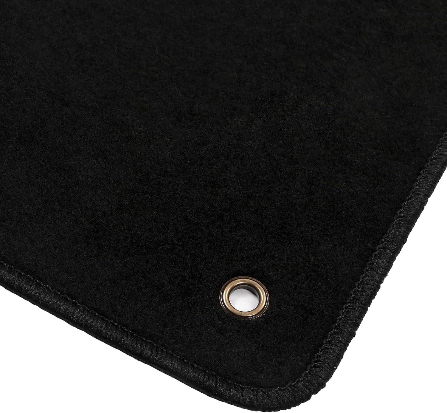 IKON MOTORSPORTS, Nylon Car Floor Mats Compatible with 2014-2023 Jeep Cherokee 4DR, OE Style Black Driver Passenger Car Carpets, Front Rear 4PCS Full Set