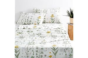 Wake In Cloud - Floral Sheets King Size