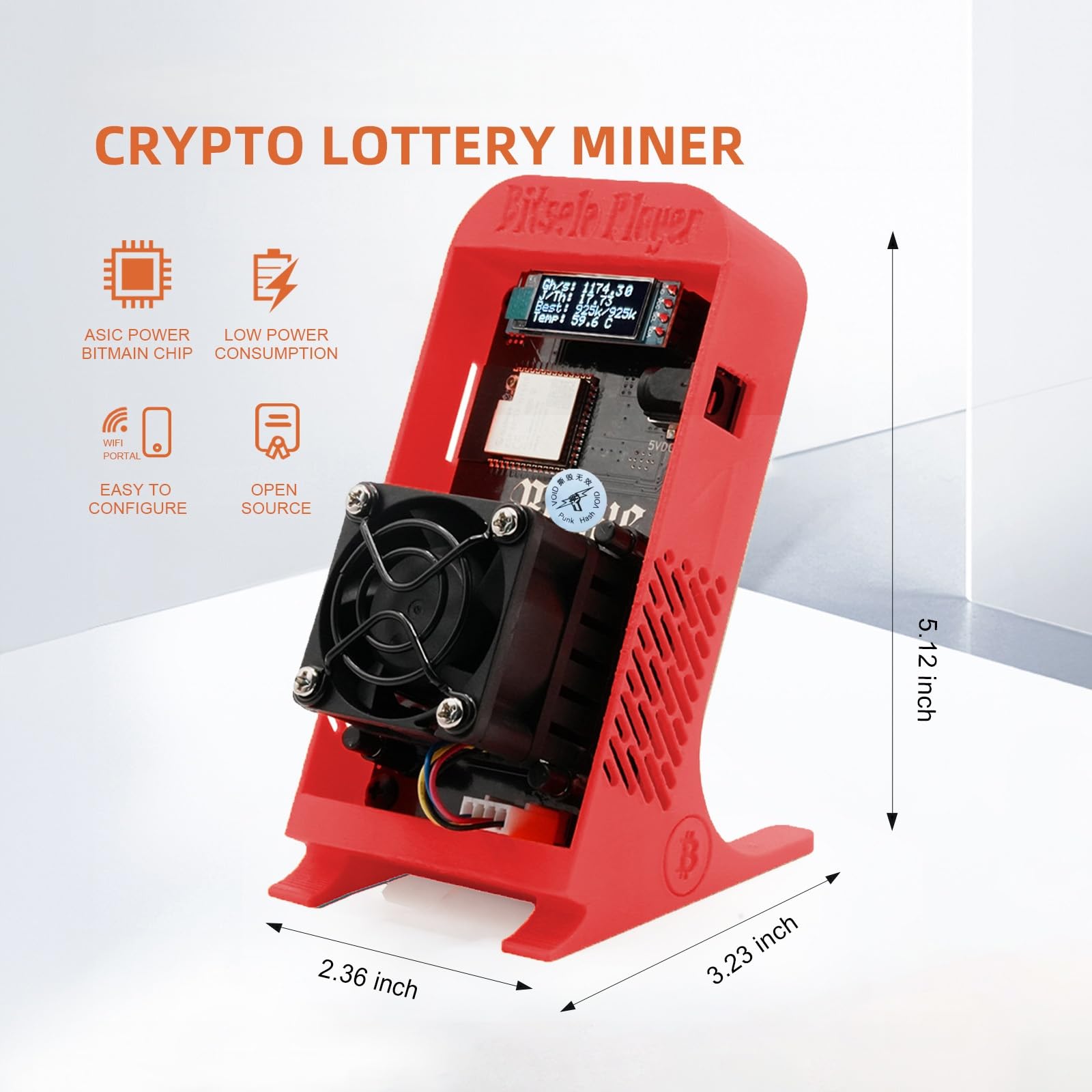 Amazon.com: Bitcoins Miner Bitcoins Miner 1.2TH/s Solo Miner BM1370 Asic  Chip 18W/TH BTC Gamma 601 Lottery Crypto Miner Pro Asic Bitcoins Mining  Machine Micro Silent Home Use : Electronics