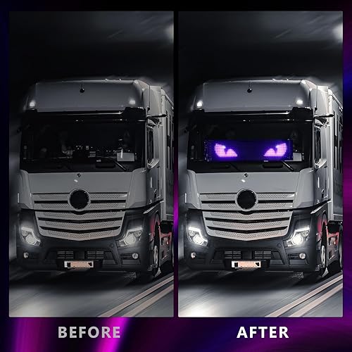 Miniatura 4 de Letrero LED para automóvil, WEBUPAR Uber Light Signs para automóvil con control de aplicación, texto de desplazamiento, animaciones, modo de música