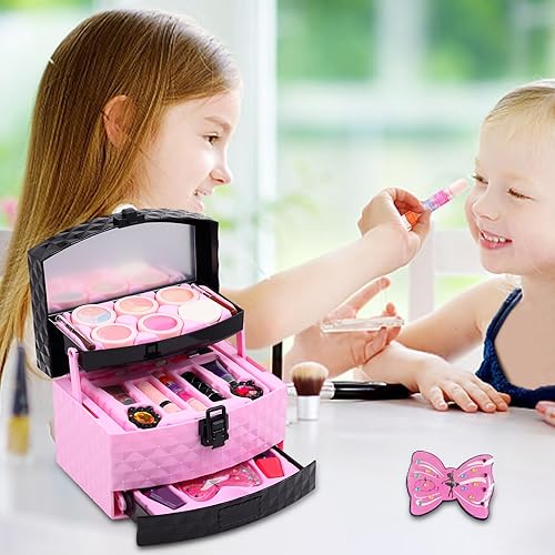 Miniatura 3 de Kit de maquillaje para niñas con removedor, no tóxico y seguro para niñas pequeñas, juguetes de princesa, regalos de cumpleaños para niñas